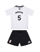 Fulham Joachim Andersen #5 Hjemmedraktsett Barn 2024-25 Korte ermer (+ bukser)